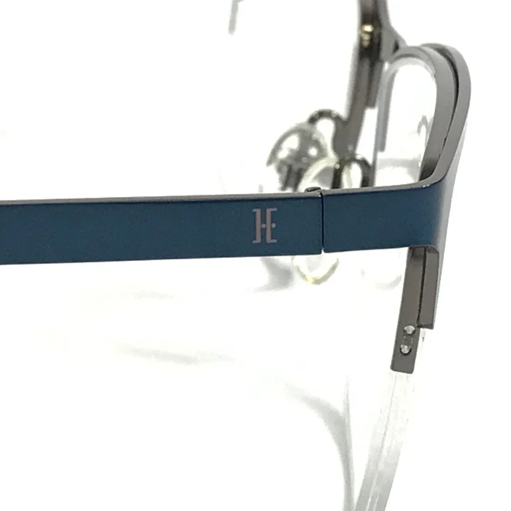 Helium Eyeglasses Frame 4369 MDKBLU Matte Dark Blue Rectangle Half Rim 55-18-150